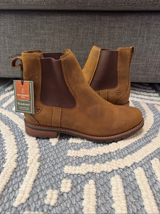 Ariat Shoes - Ariat Wexford Waterproof Chelsea Boots Weathered Brown Leather Size 9.5 NWT